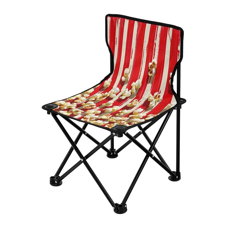 Amazon.com: SDMAK Popcorn on Red Stripe Folding Camping